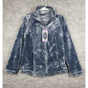32 Degrees Heat Women's Jacket.  Faux Fur, Plush, Ultra-Soft Feel Blue Size XS